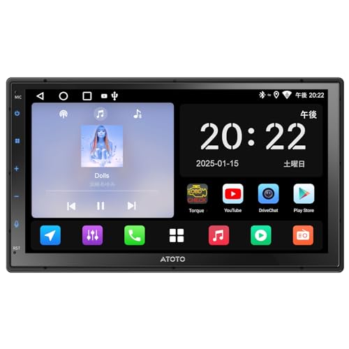 Amazon.co.jp: ATOTOLIFE 2DIN Androidディスプレイオーディオ